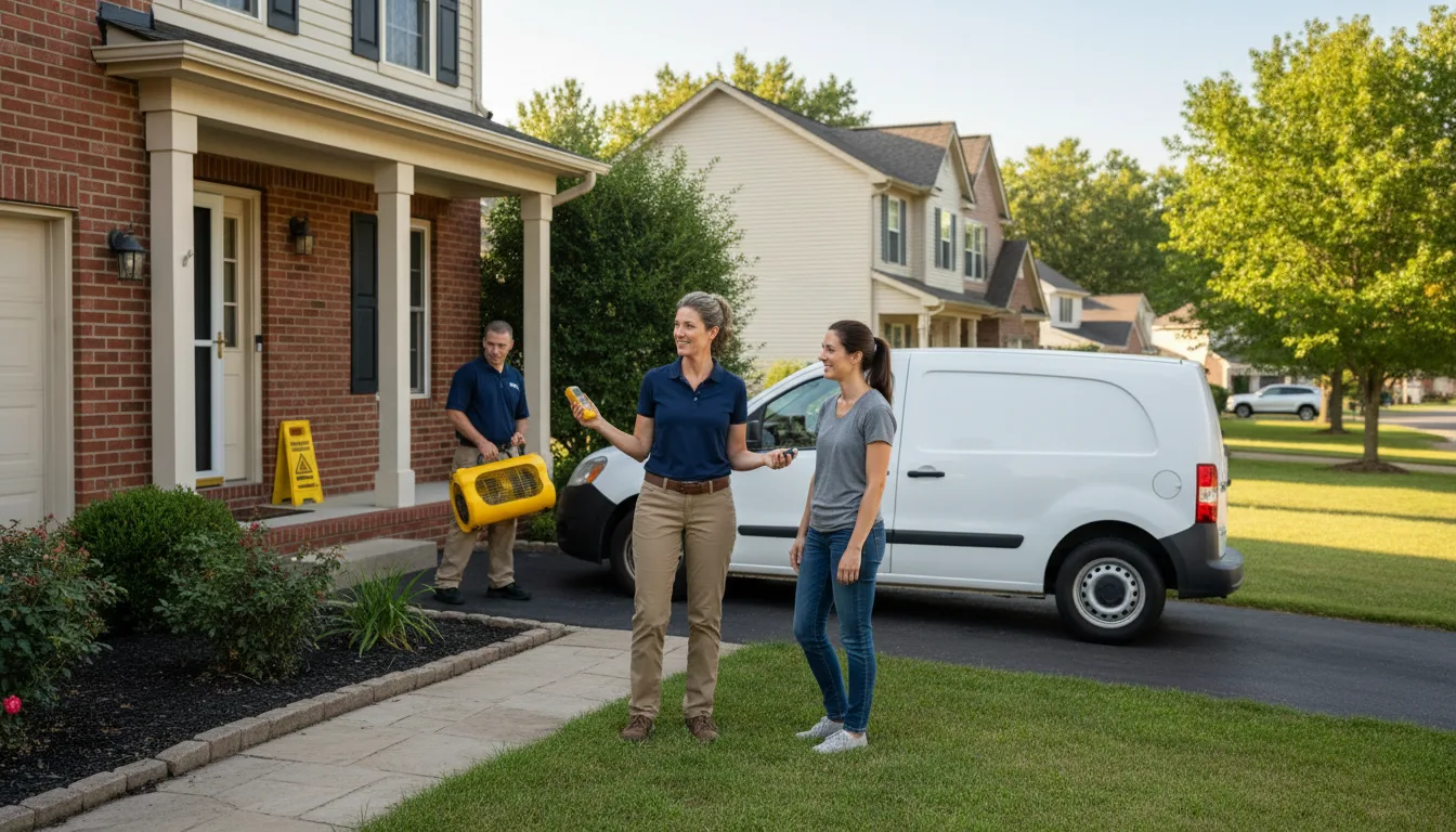 Residential water damage restoration in South Lyme, CT